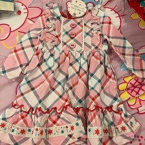 Pink Plaid Baby Dress